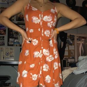 ABERCROMBIE AND FITCH FLORAL DRESS